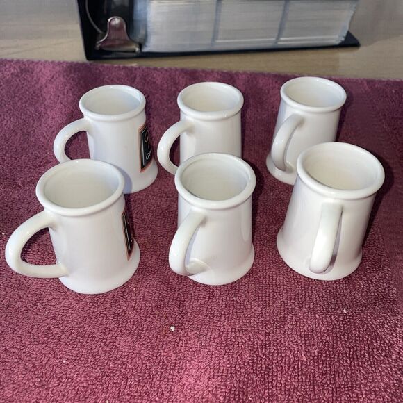 6 Ceramic Miller Brewing Co Beer Mugs Miller Genuine‎ Draft, High Life and Lite - Picture 2 of 4